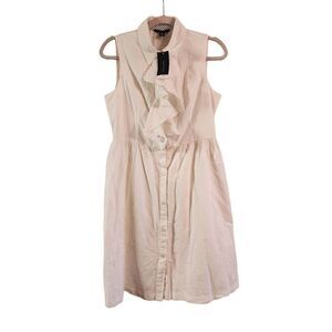 Tommy Hilfiger NWT cotton ruffle front sleeveless dress size medium